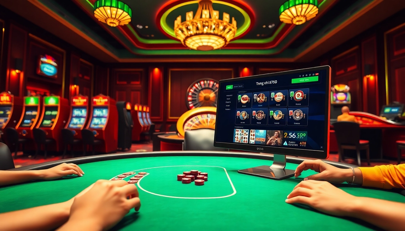Experience the thrilling gameplay at Trang chủ 6789 featuring poker and slot machines.