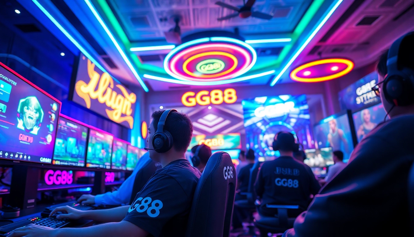 Engaging players enjoying the GG88 gaming experience in a vibrant setting.